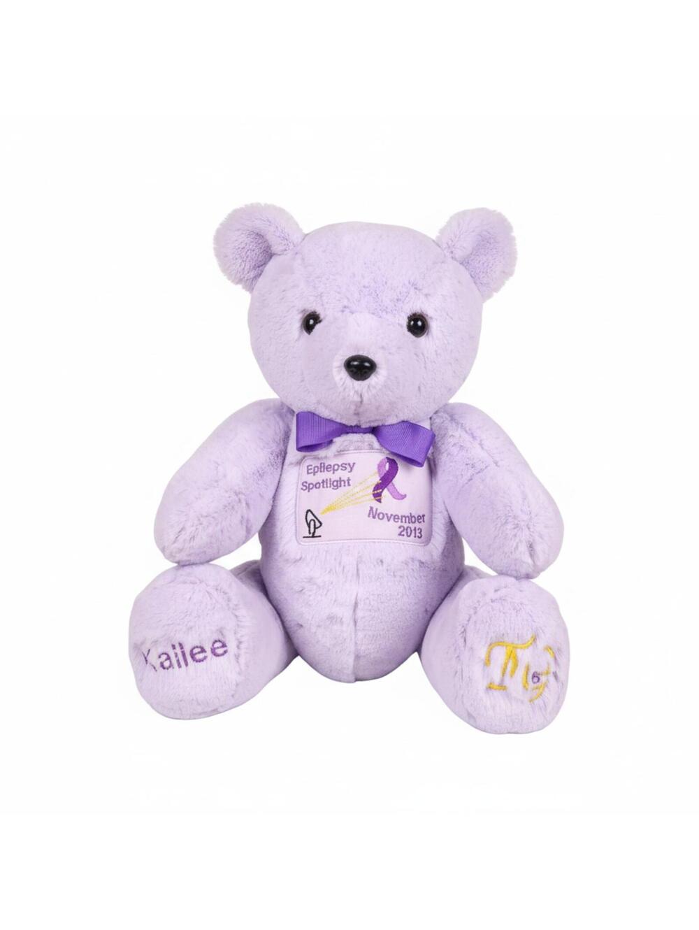 TG Bears 16" Purple Bear Artist Monica Collins Jointed Epilepsy Handmade Plush